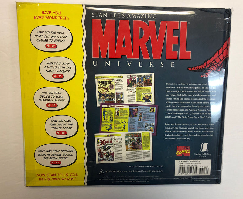 Stan Lee’s Amazing Marvel Universe |Comment|Hardcover (2010) (NM) | Roy Thomas