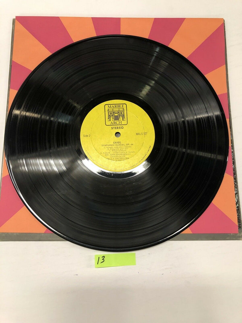 Grieg Sir John Barbirolli Halle Orchestra Vinyl LP Album