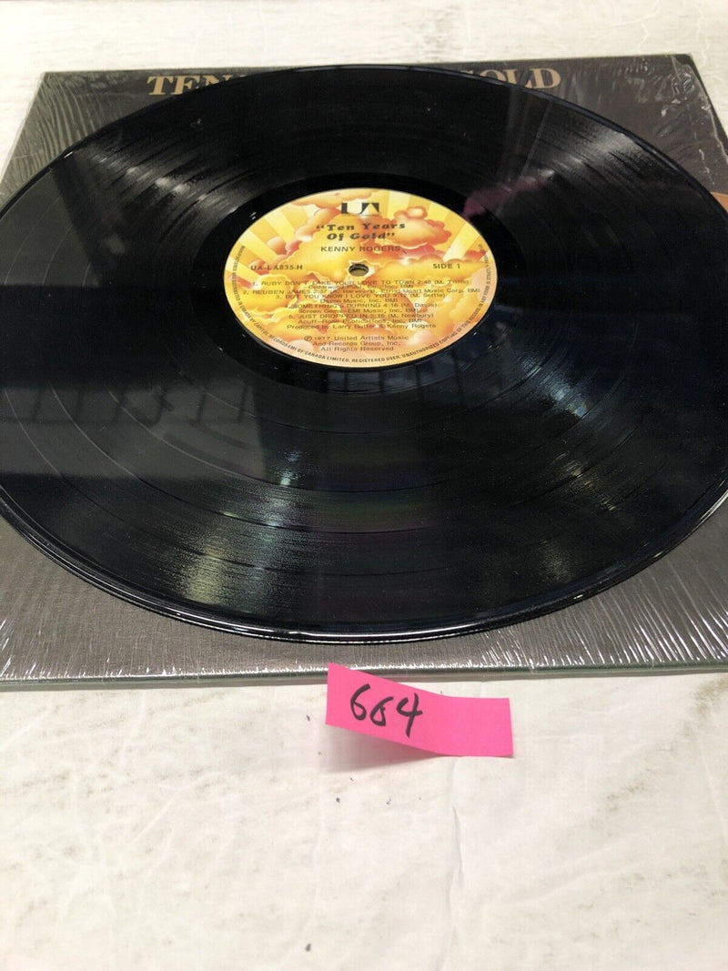 Kenny Rogers Ten Years Of Gold Vinyl  LP Album