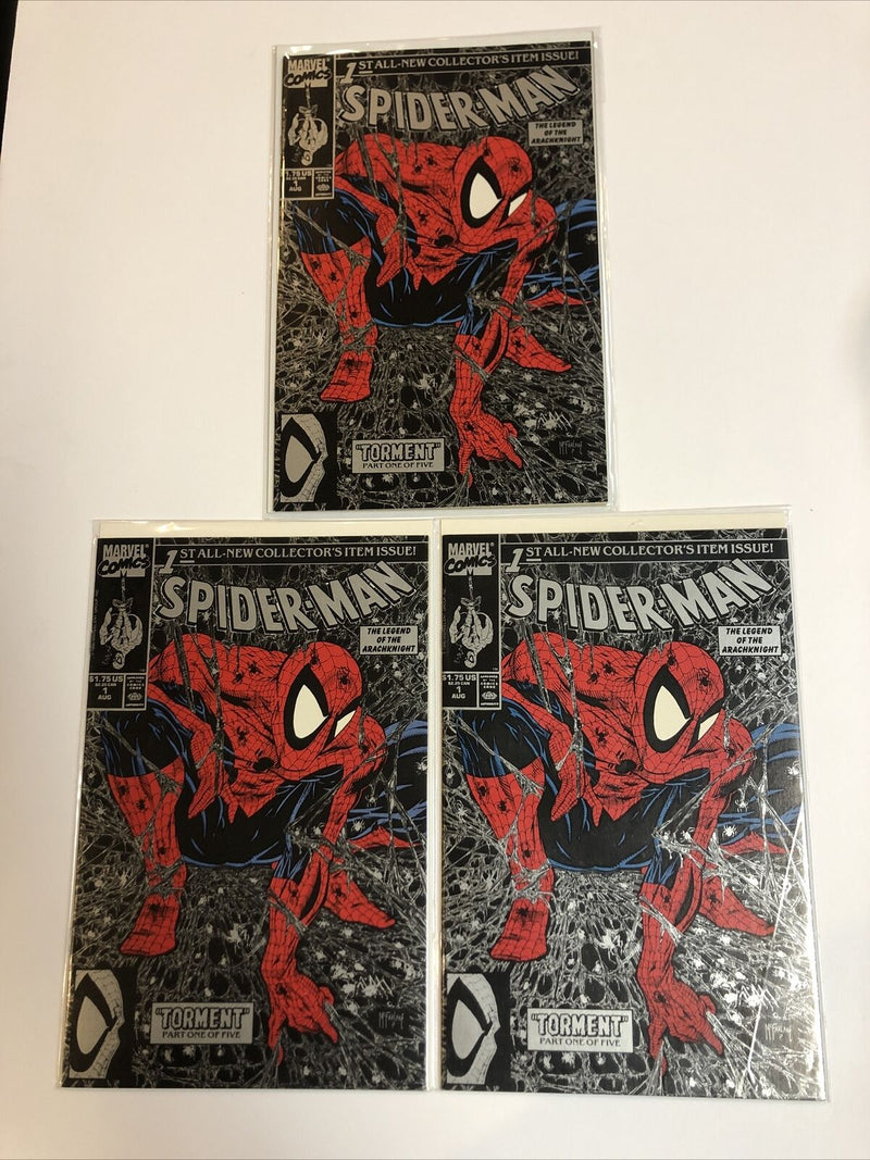 3 Copies Of Spider-Man (Silver)