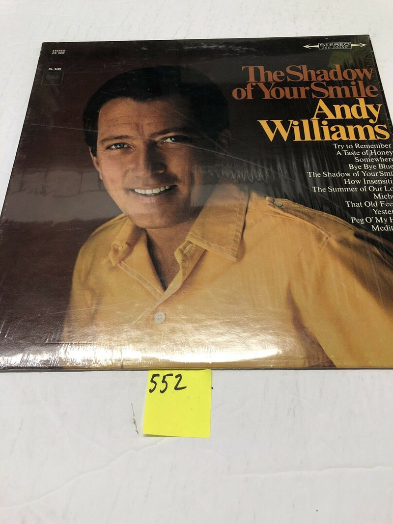 Andy Williams The Shadow Of Your Smile Vinyl LP Album