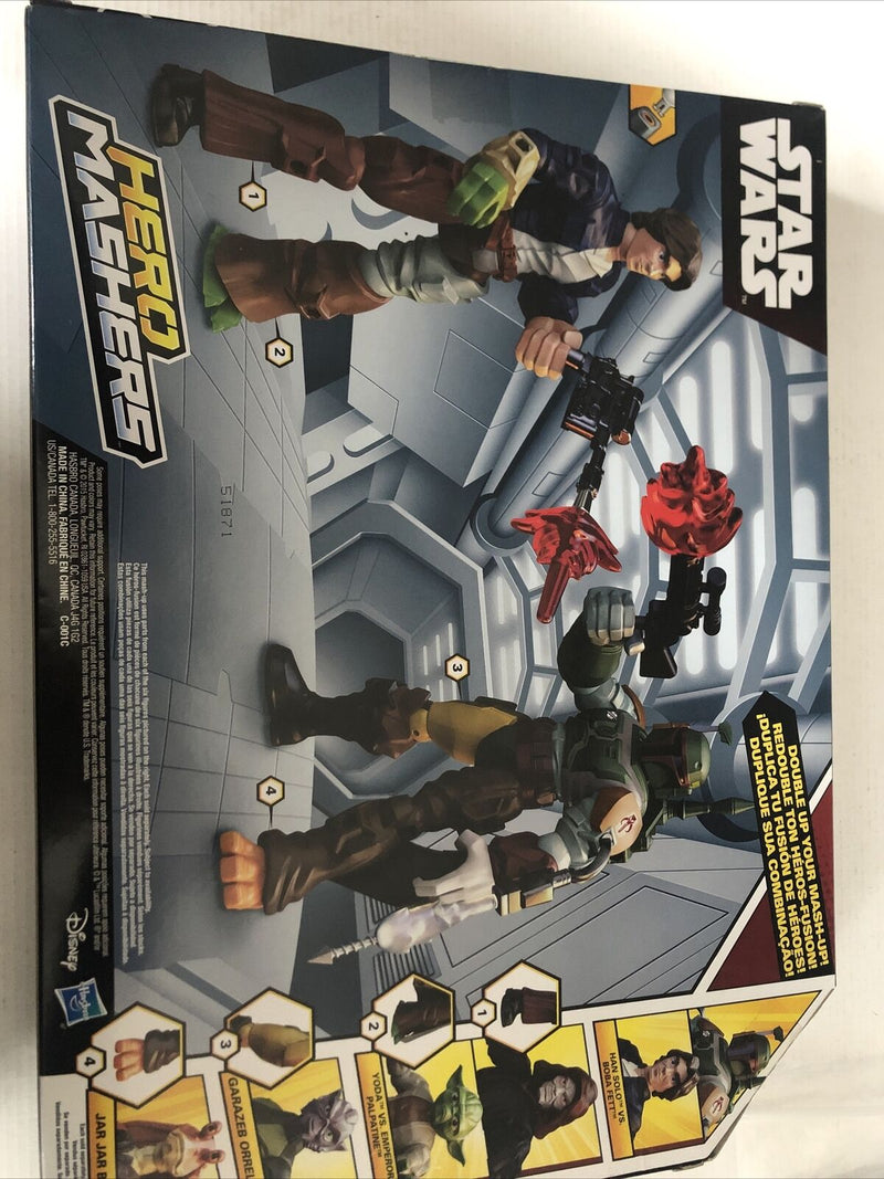 Star Wars Hero Mashers Han Solo vs Boba Fett Action Figure 2-Pack