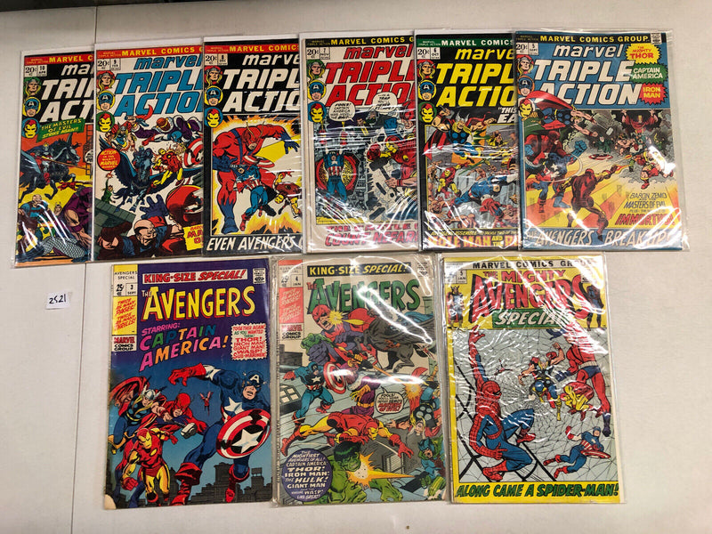 Avengers Reprint Lot (1969) 72 books (VG/VF) Annuals Marvel Super/Triple Action
