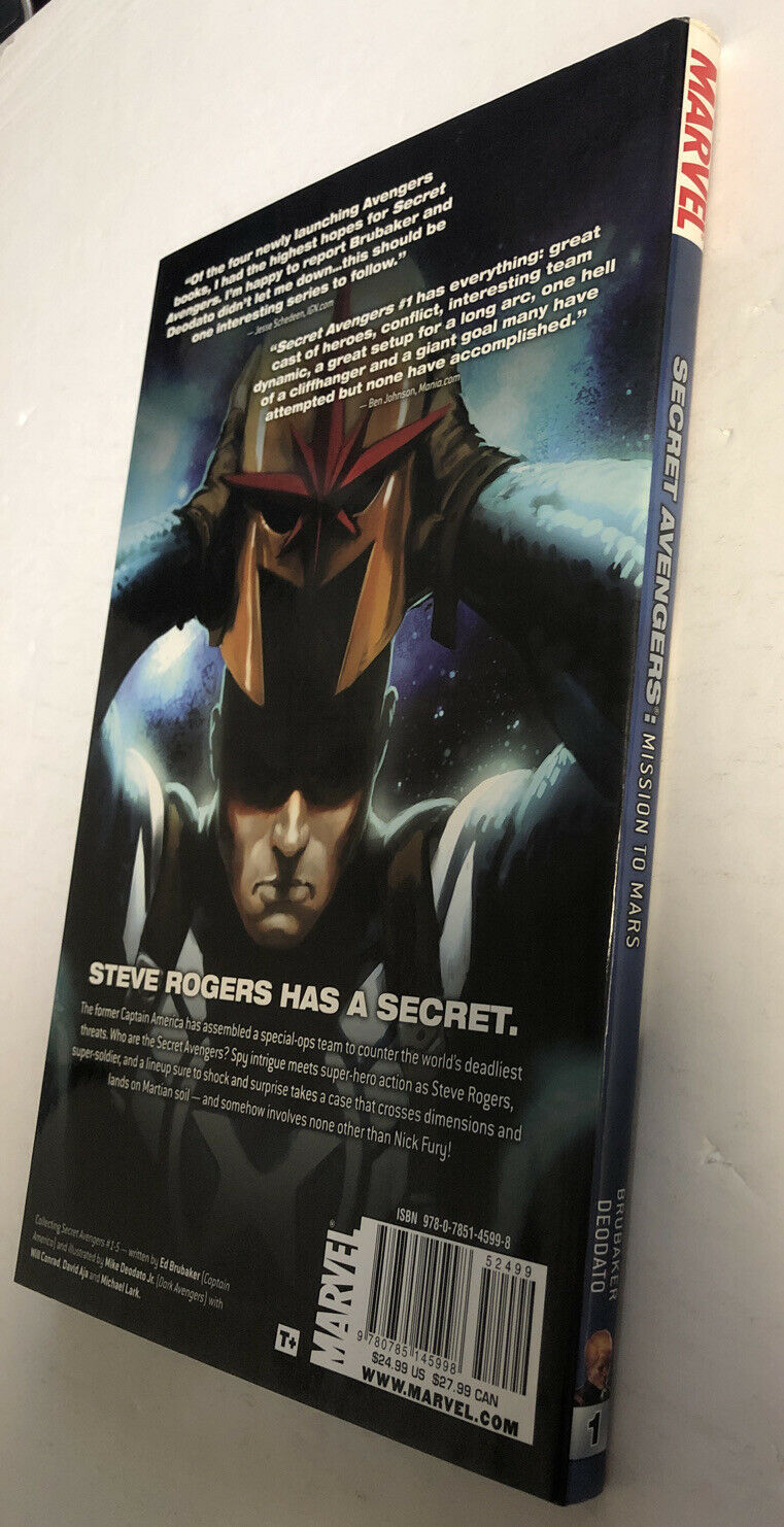 Secret Avengers - Vol.1: Mission To Mars Hc Hardcover (2011) (NM) Ed Brubaker