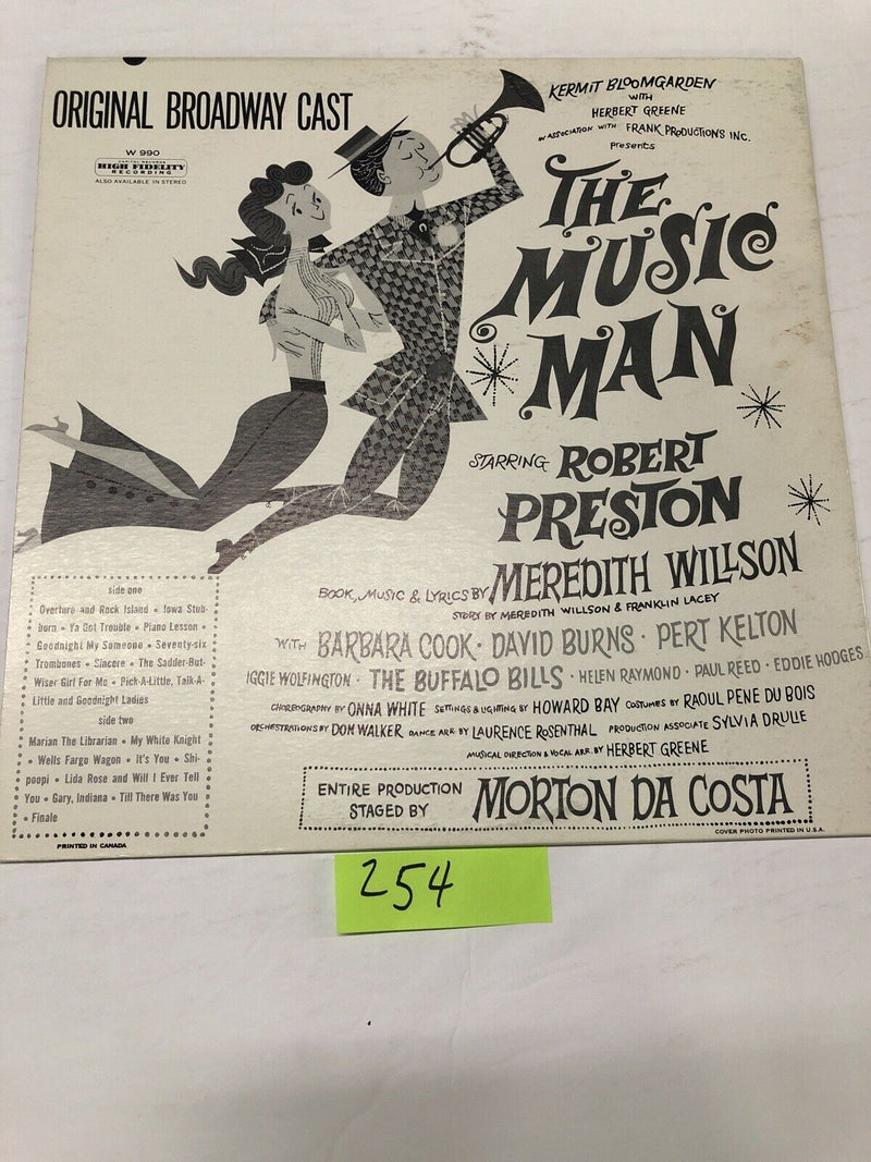The Music Man Original Broadway Cast Vinyl LP Album
