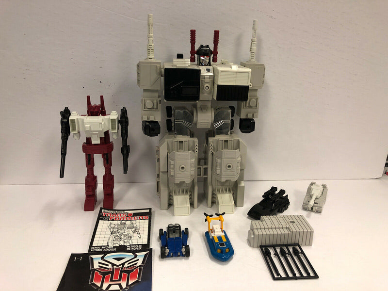 1985 Transformers Metroplex G1 Near Complete With Instructions & Autobots