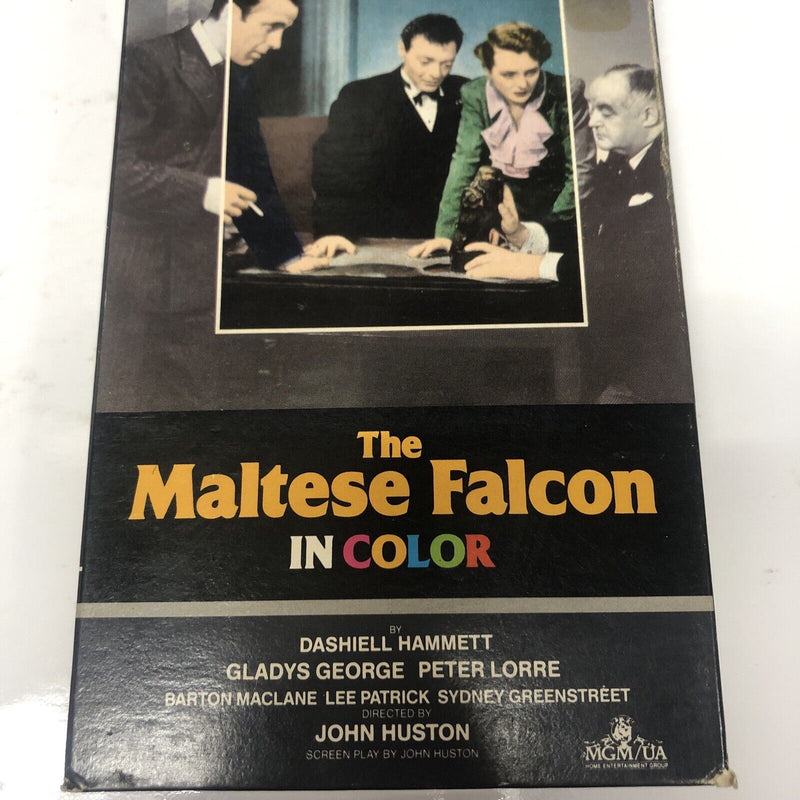 The Maltese Falcon (1986) VHS • Hi-Fi Stereo • In Color •Humphrey Bogart • Astor