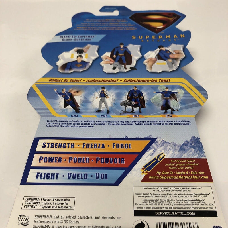 Superman Returns • Clark To Superman (2006) Action Figure • Mattel • DC Comics