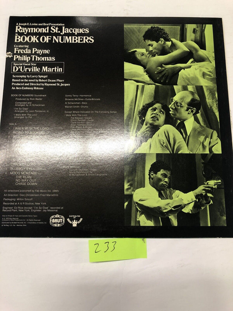 Book Of Numbers Original  Soundtrack Vinyl LP Album