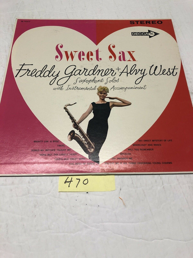 Freddy Gardner + Alvy West Sweet Sax Vinyl LP Album