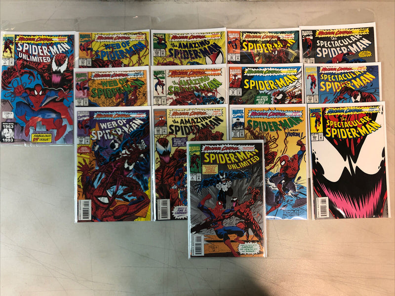 Maximum Carnage Spider-Man Set (1993) 14 Part Set (NM) Marvel Comics