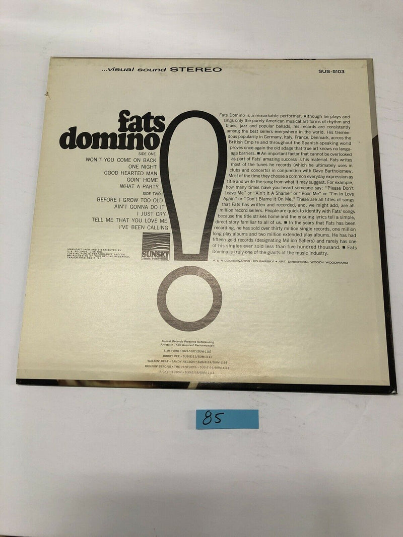 Fats Domino Vinyl LP Album