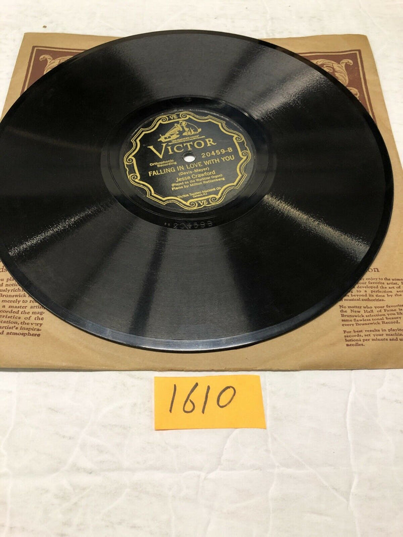 Jesse Crawford Blue Skies Shelac Single From 1927 very Rare)