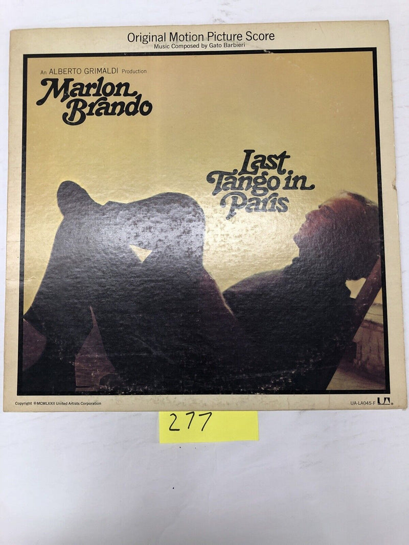 Last Tango In Paris  Original Soundtrack  Vinyl  LP Album