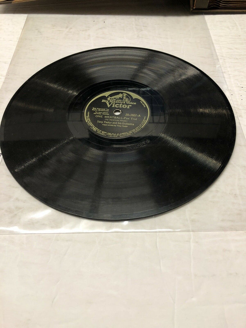 Tony Pastor And His Orchestra One Meatball Shellac 78RPM