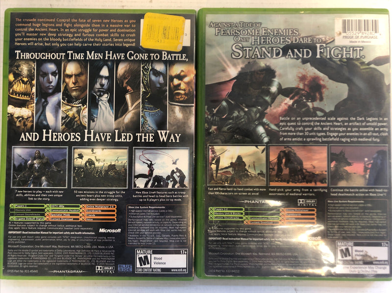 Kingdom Under Fire The Crusaders & Heroes XBOX (2004-2005)