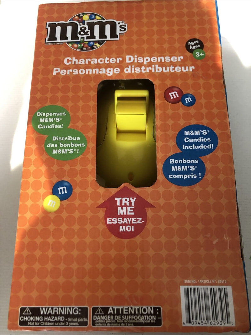 Yellow M&M Character Candy Dispenser Stand Up Official Spokesperson 2012