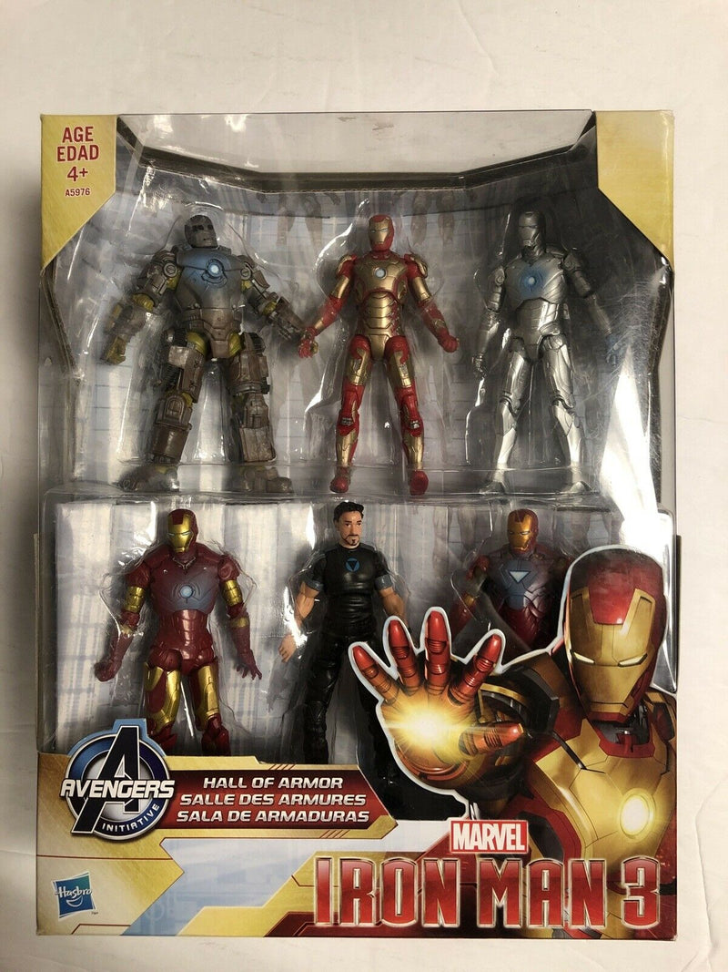 Iron Man 3 Hall Of Armor (2013) 6 Action Figures | Tony Stark, Mark II, Mark 42