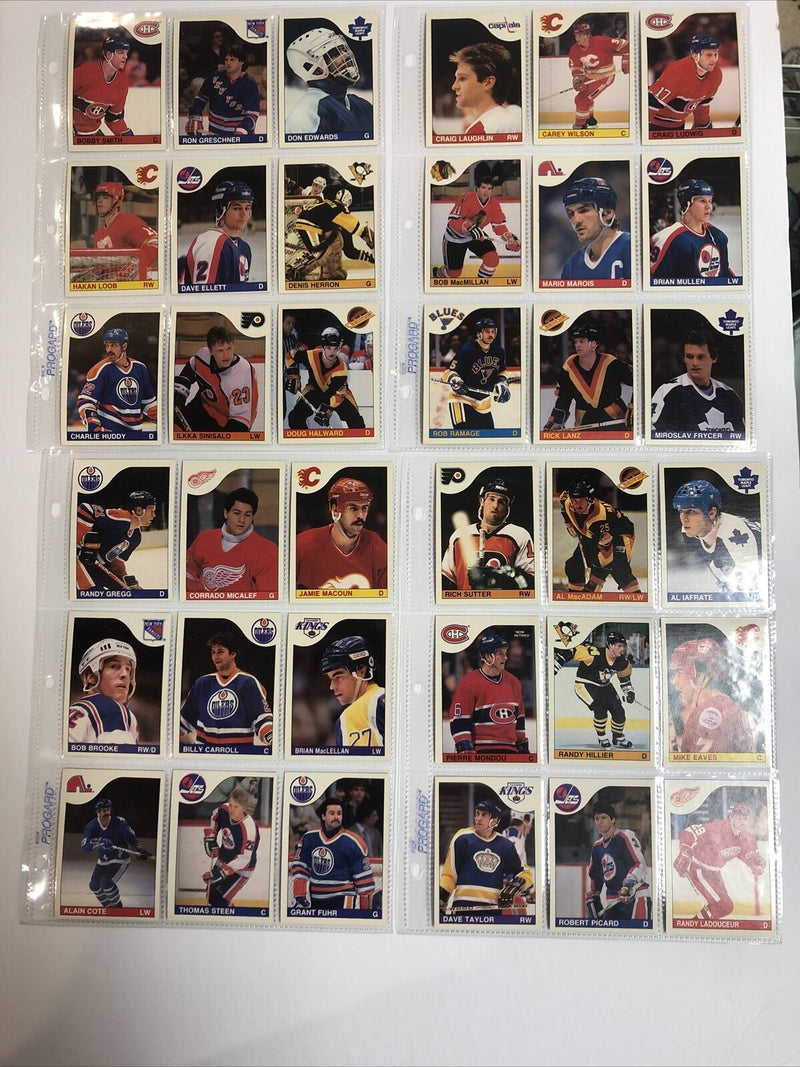 1985-1986 O-Pee-Chee 263 Card Set 263 Missing Mario Lemieux (7.0-9.0 Condition)