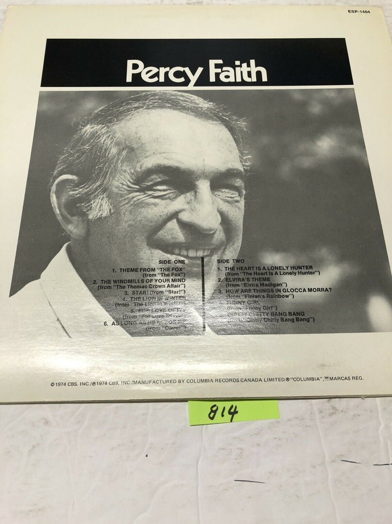 Percy Faith And His Orchestra  From Hollywood Vinyl LP Album