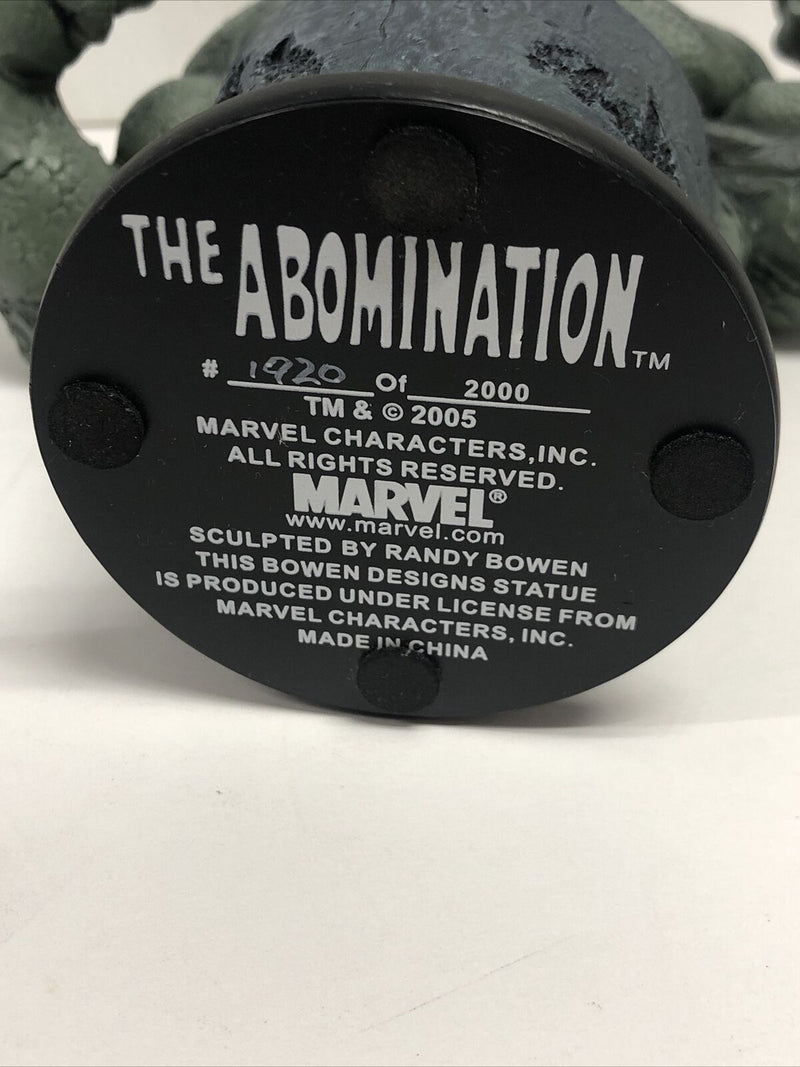 The Abomination Marvel Mini-bust 6” Sculpted By Randy Bowen 2005