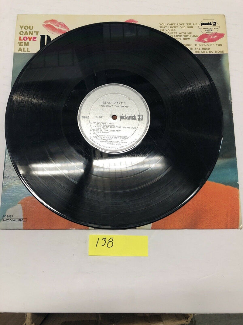 Dean Martin You Can’t Love ‘’em All  Vinyl LP Album
