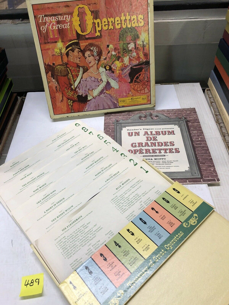 Treasury Of Great Operettas 9 (Nine) Vinyl LP  Album Boxed Set Collection