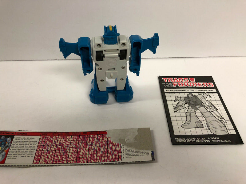 1985 Transformers Topspin G1 With Instructions