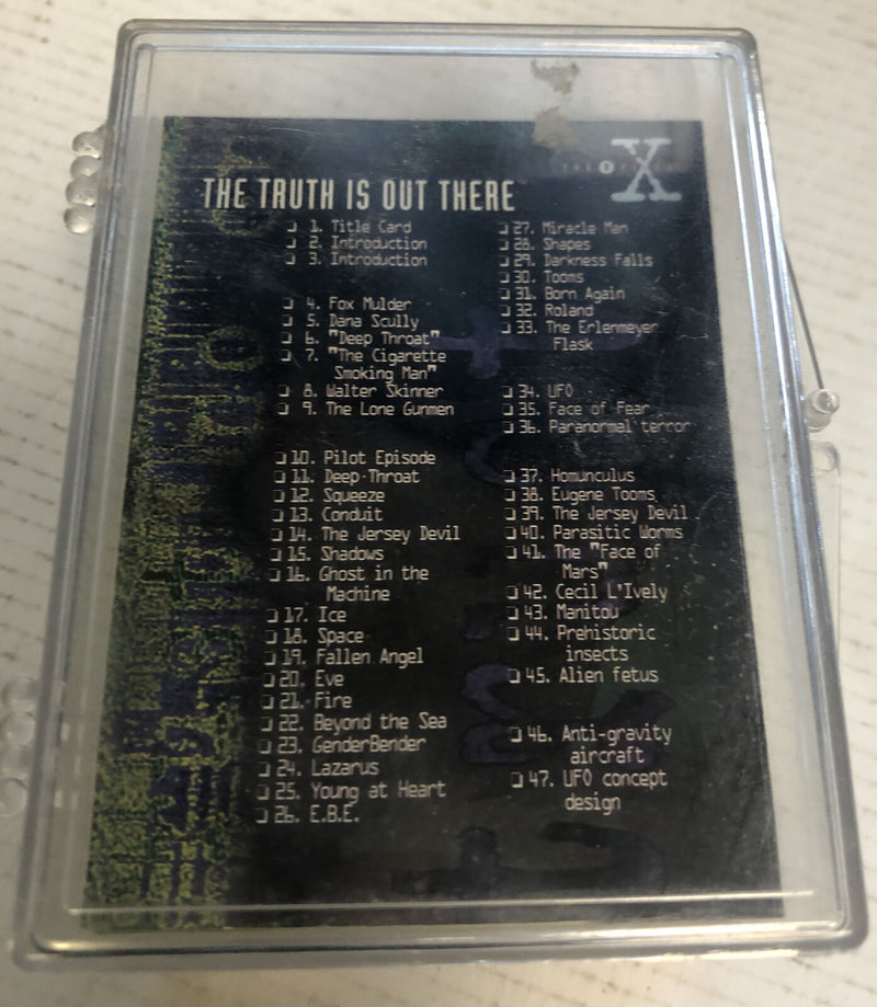 X-Files Trading Cards (1995) + Bonus 10$ X- File phone card
