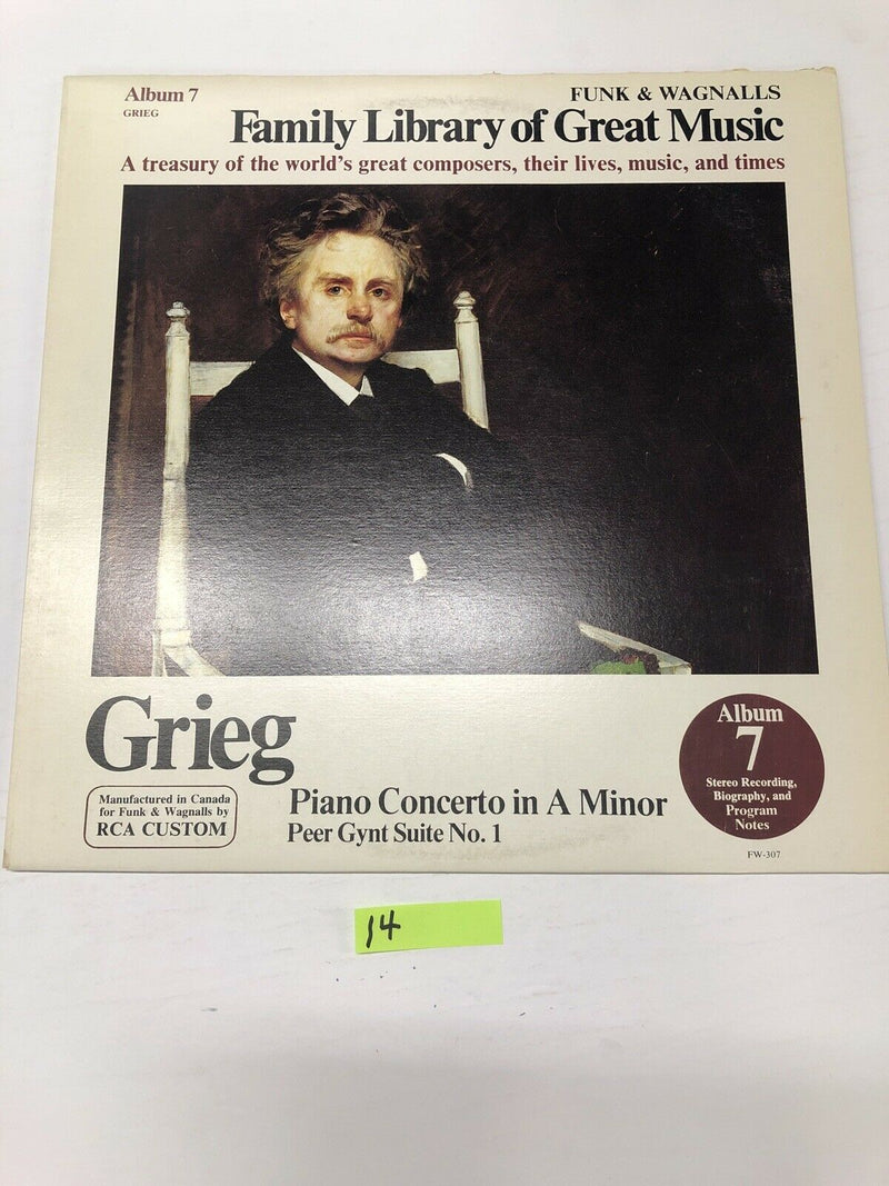 Grieg Piano Concerto In A Minor Vinyl LP Album