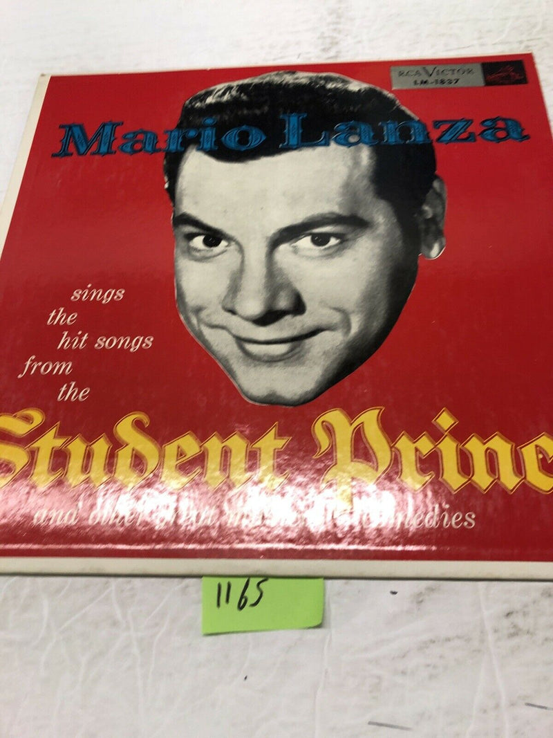 Mario Lanza Sings Hit Songs Of The Student Prince Vinyl LP Album