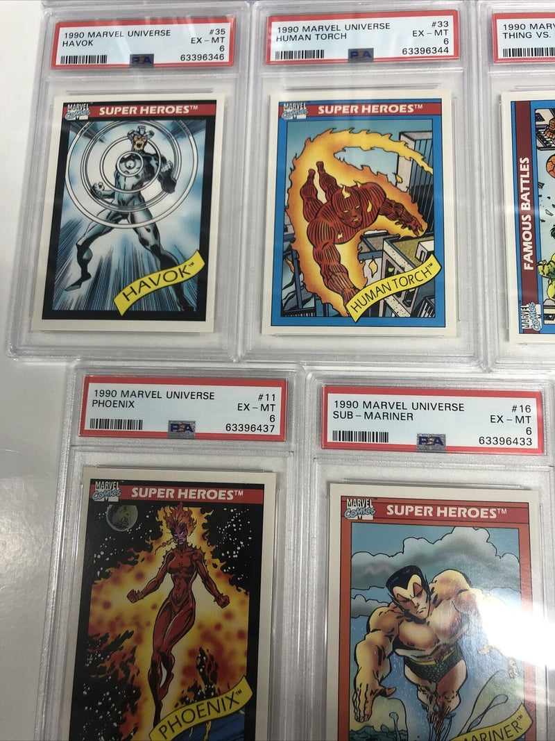 1990 Marvel Universe Marvel Comics  Super heroes 17 PSA Card Grade 6