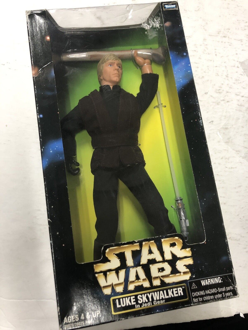12" Luke Skywalker in Jedi Gear Action Figure New 1998 Star Wars Hasbro