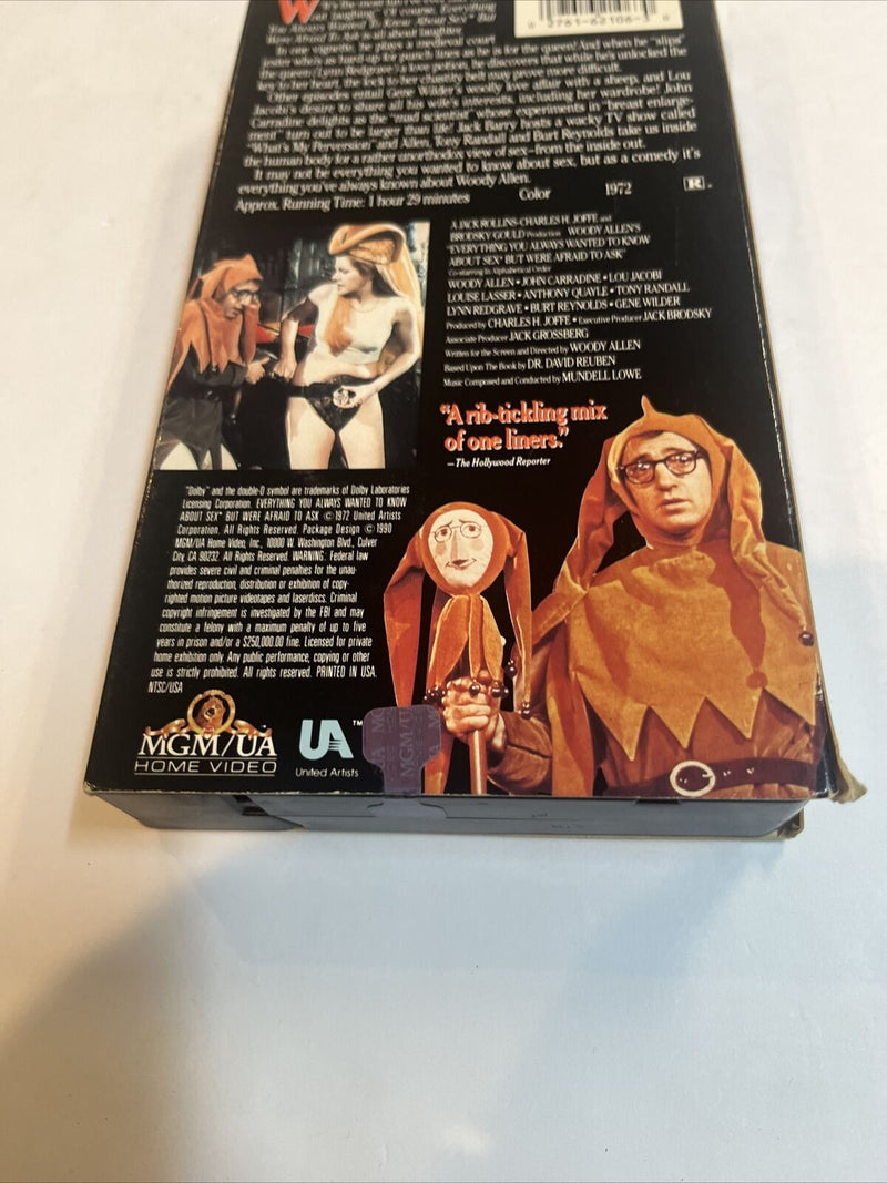 Everything You Always Wanted to Know About Sex, But Were Afraid to Ask (VHS,...