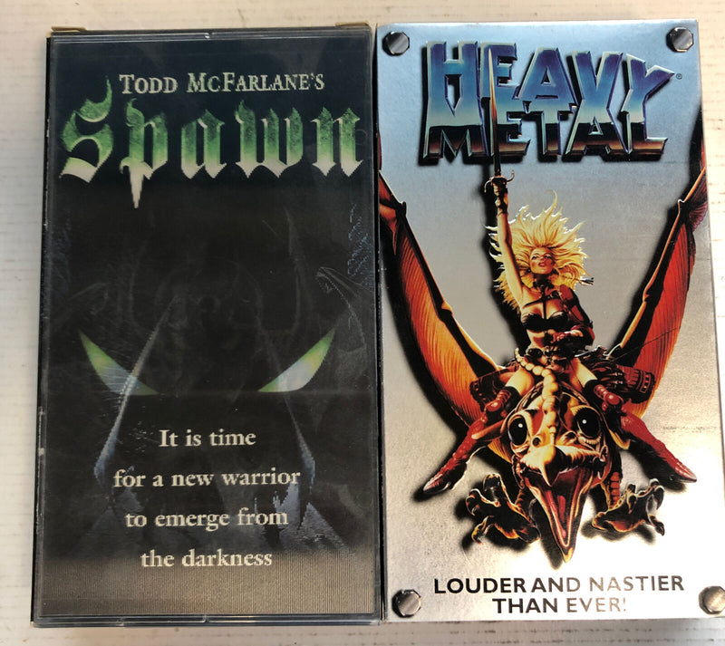 Spawn Hologram Cover & Heavy Metal (1981-1997) Vhs Bundle
