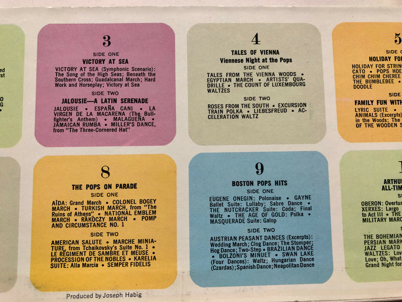 Arthur Fiedler & The Boston Pops Pops Festival 10 Vinyl LP Album Box Set