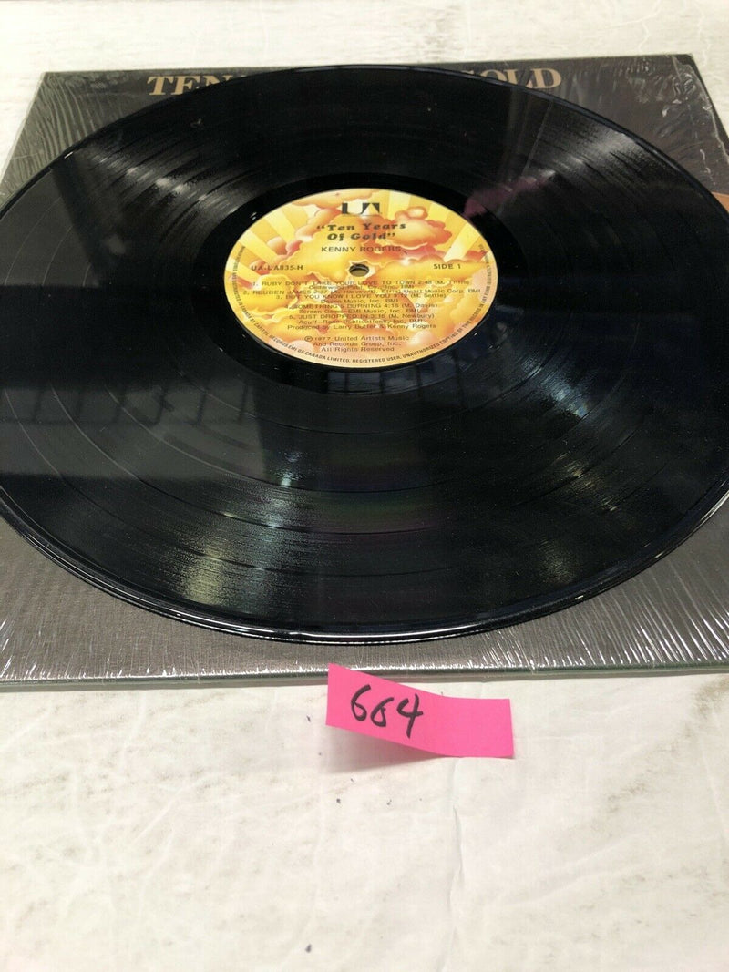 Kenny Rogers Ten Years Of Gold Vinyl  LP Album