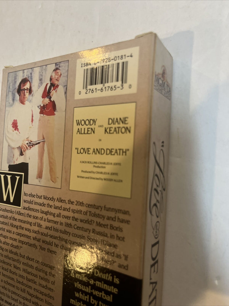 Love and Death (VHS 1990) Woody Allen • Diane Keaton | MGM/UA