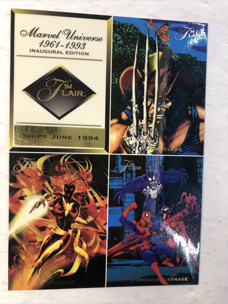 Marvel Universe 94’ Flair Oversized Promo Card Sheet (1994)