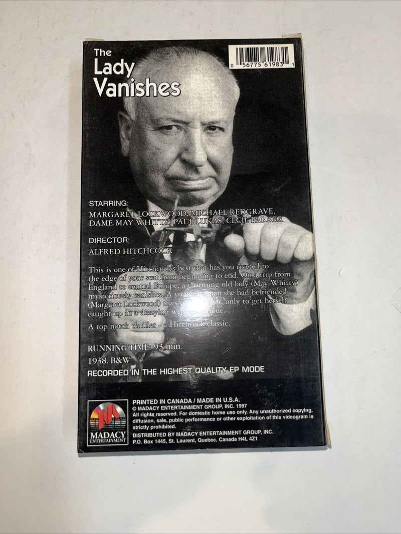 The Lady Vanishes (VHS, 1997) Alfred Hitchcock • Margaret Lockwood | Rare