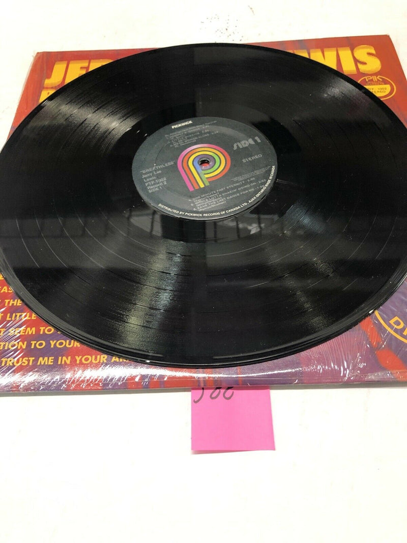 Jerry Lee Lewis Breathless Double Set Vinyl LP Albums