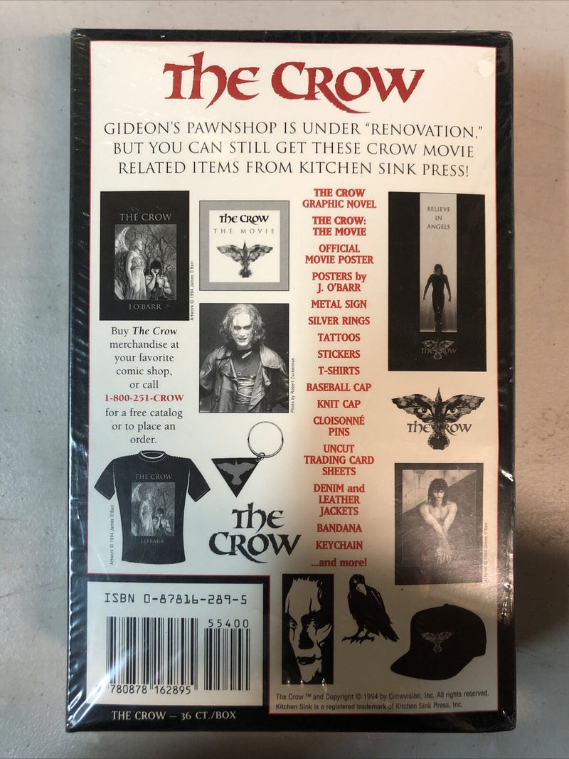 The Crow Official Movie Trading Cards (1994) Box Sealed Crowvision