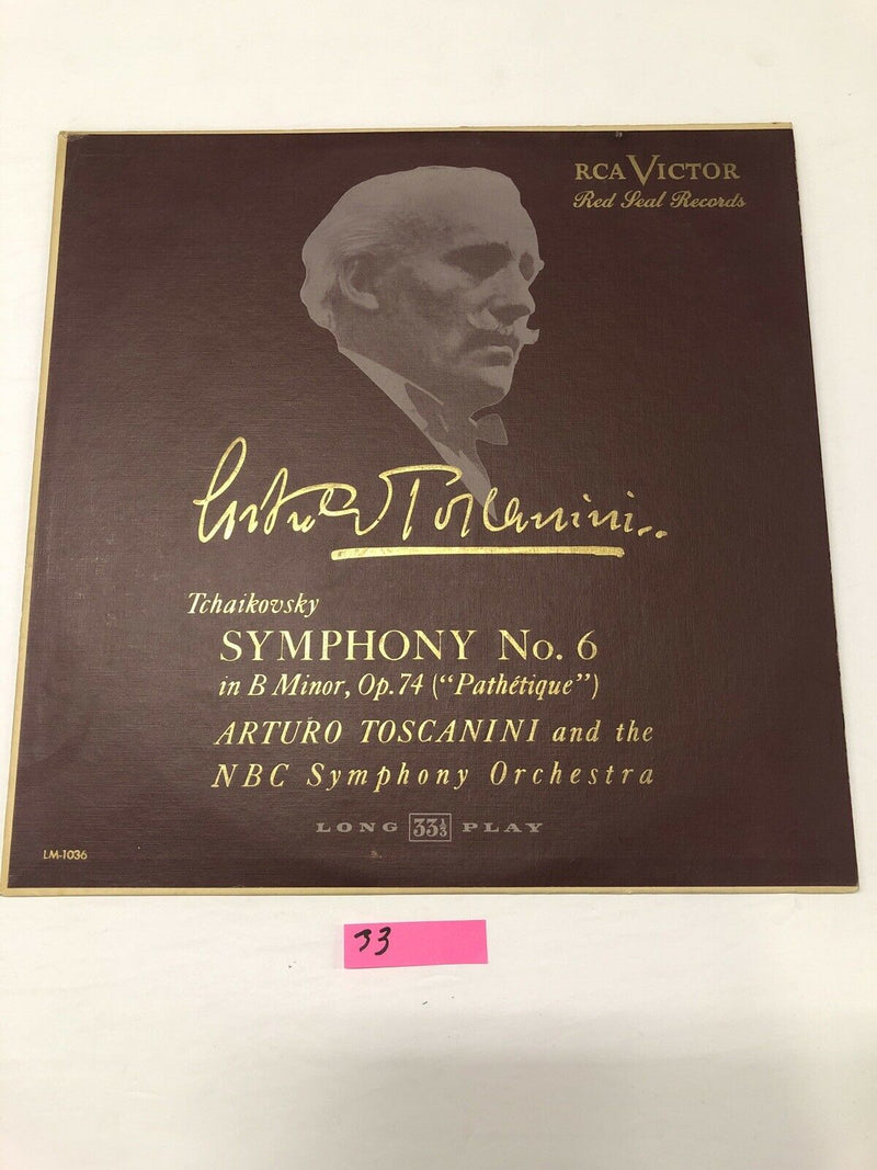 Arturo Toscanini Tchaikovsky Symphony No. 6  Vinyl LP Album