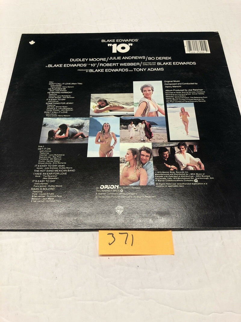 10 Motion Picture Soundtrack Vinyl  LP Album