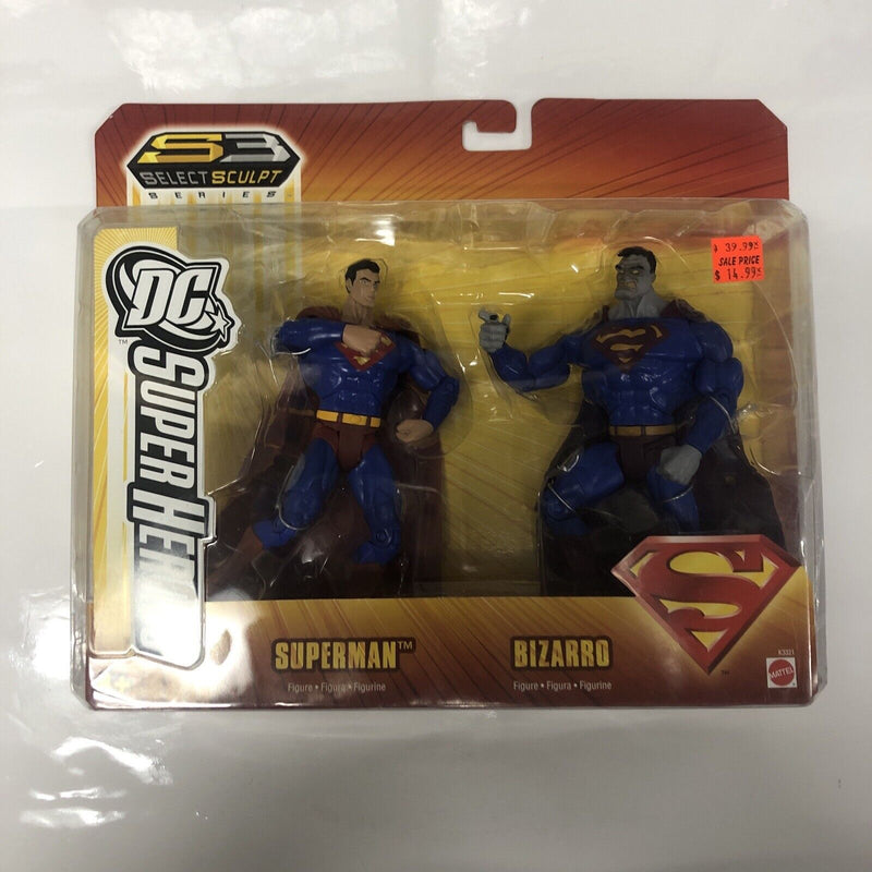 Superman & Bizzaro Figures(2006) 2 Pack S3 Select Sculpt • DC Superheroes