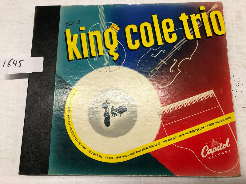 King Cole Trio Volume 2 Box Set Of Four Shellac Records 78RPM
