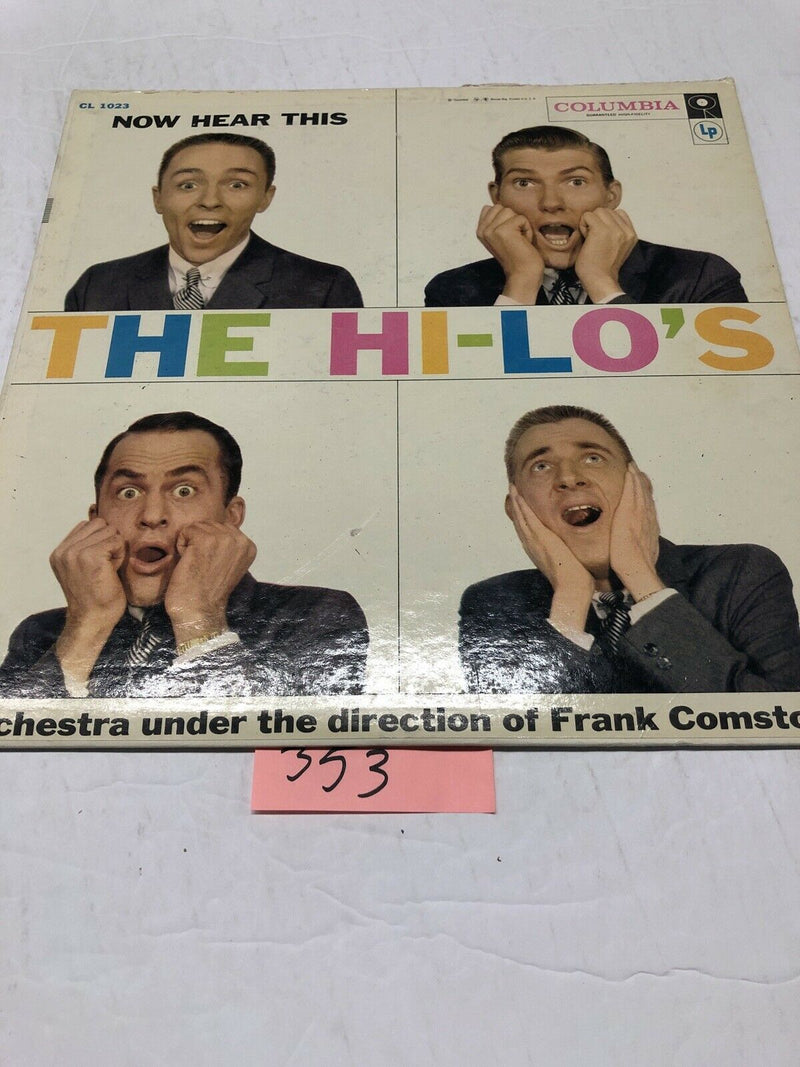 The Hi-Lo’s Now Hear This Vinyl  LP Album